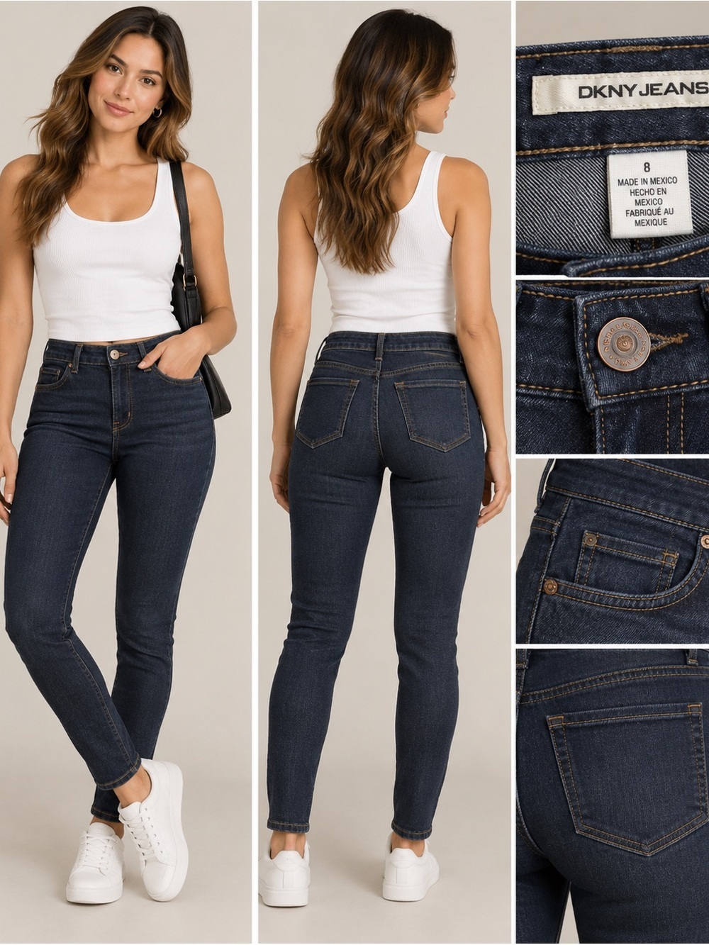 DKNY Jeans Women’s Dark Wash Skinny Jeans - Size 8‎